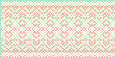 Multicolor truchet tiling connections illustration