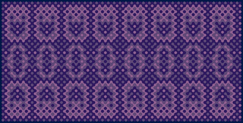 Multicolor truchet tiling connections illustration