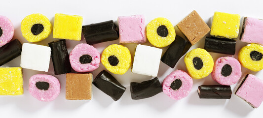 Liquorice allsorts fondant
