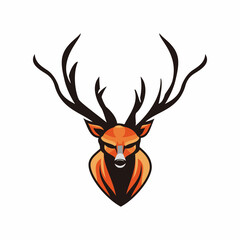 deer horn logo design