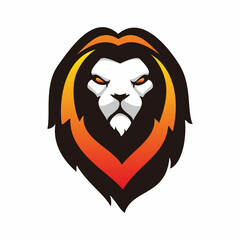 modern lion head logo design
