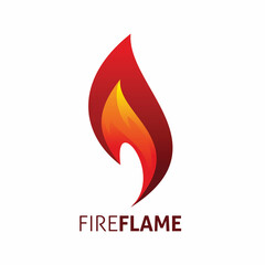 modern fire flame logo design