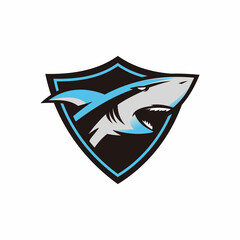 shark shield logo design