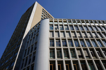 Fototapeta premium Modern palace at piazza Diaz in Milan