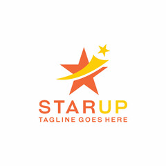 Star up logo Design vector