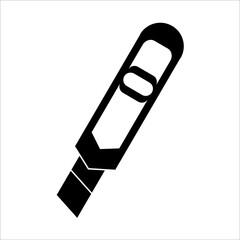 cutter icon vector black design template