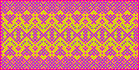 Multicolor truchet tiling connections illustration