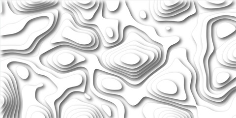 Abstract background with waves. Abstract papercut and multi layer cutout geometric pattern on vector, Abstract soft white background with waves, textured Papercut.