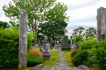 Fototapeta na wymiar 日本 北海道 函館 外国人墓地 