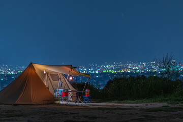 夜景キャンプ