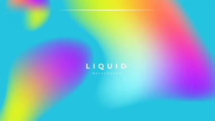 Set of colorful vivid vibrant gradient liquid fluid abstract background