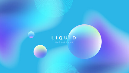 Set of colorful vivid vibrant gradient liquid fluid abstract background