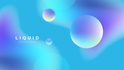 Set of colorful vivid vibrant gradient liquid fluid abstract background © Badr Warrior