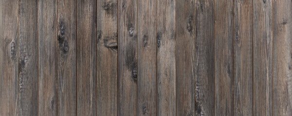 Fototapeta premium dark wooden wall. banner texture of a natural board.