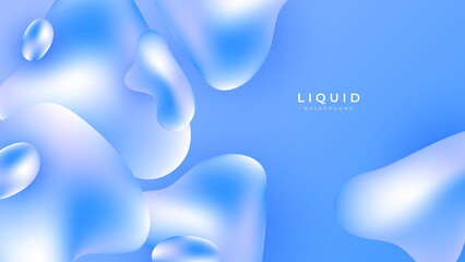 Modern colorful vivid vibrant gradient liquid fluid abstract background with blob shapes