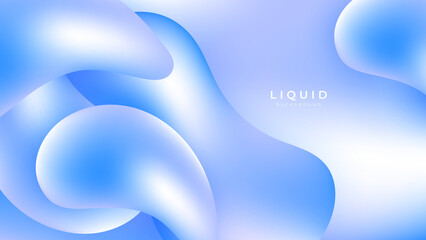Modern colorful vivid vibrant gradient liquid fluid abstract background with blob shapes