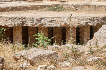 Ancient city of salamis, bath heating system