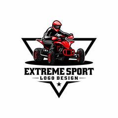 ATV quad bike and extreme sport illustration logo vector © winana