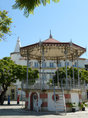 Faro (Algarve) Portugal. Bandstand in the historic center of the city of Faro