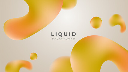 Modern colorful vivid vibrant gradient liquid fluid abstract background with blob shapes