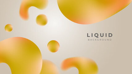 Modern colorful vivid vibrant gradient liquid fluid abstract background with blob shapes