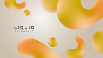 Modern colorful vivid vibrant gradient liquid fluid abstract background with blob shapes