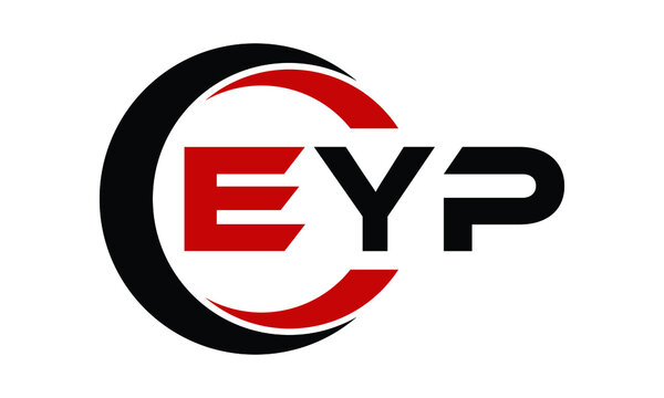 EYP three letter swoosh logo design vector template | monogram logo | abstract logo | wordmark logo | letter mark logo | business logo | brand logo | flat logo | minimalist logo | text | word | symbol