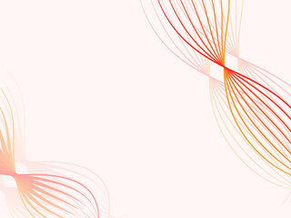 Pastel Pink Background With Curved Lines.