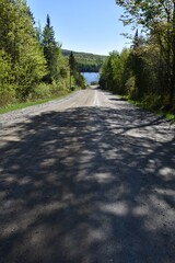The road to the lake in the spring, Sainte-Apolline, Québec, Canada