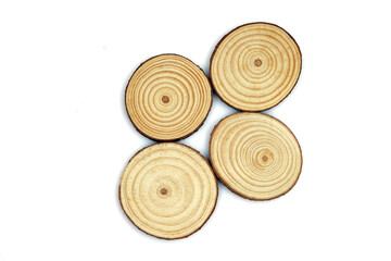 Wooden Stand For Hot Dishes Isolated On White Background photo now 