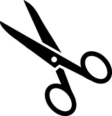Vector scissors with cut lines. Set of cutting scissors on white background..eps