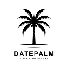 Obraz premium date palm logo