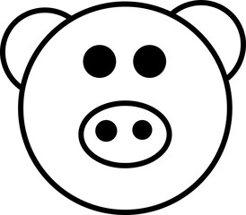 moneybox icon flat vector illustration on white background..eps