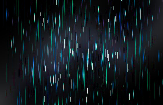 Abstract Dark Background. Digital Rain