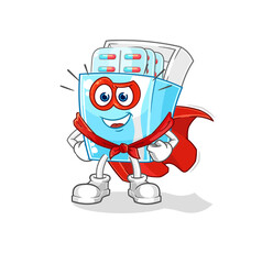 medicine package heroes vector. cartoon character