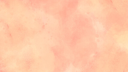 Orange paper texture background with watercolor pattern. Abstract orange watercolor splash stroke background, bright multicolor hand drawn. Watercolor painted background. 