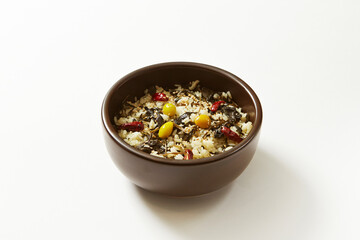 Seasoned Thistle with Rice, Rice with Seasoned Vegetables