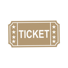 ticket  icon vector symbol illustration