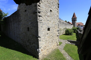 Die Kirchenburg/Osheim vor der Rhoen. Franken, Unterfranken, Bayern, Deutschland, Europa  -
The...