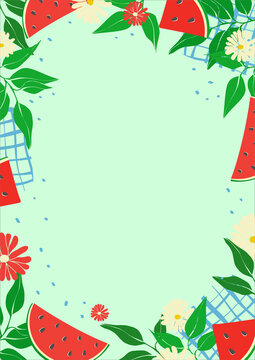 Summer Picnic Border Images – Browse 1,828 Stock Photos, Vectors, and Video  | Adobe Stock