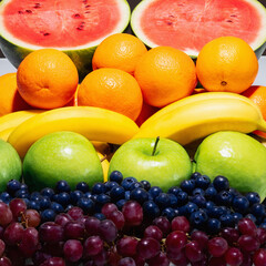 The different fruits colors within the rainbow flag represent togetherness since LGBT people come in all races, ages, and genders