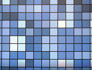 Seamless checkered blue to white shades background