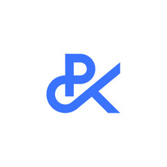 PK Property Initial Logo Vector