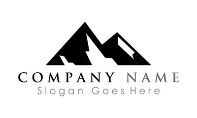 logo mountain peak vector