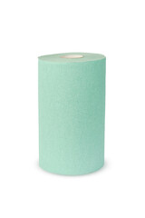 roll of paper napkins on white background