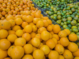 Mandarin oranges in supermarket, Thailand