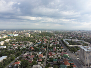 Aerial view of Bishkek, Kyrgyzstan