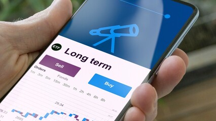 Invest in long term ETF, an investor buys or sell an etf fund.