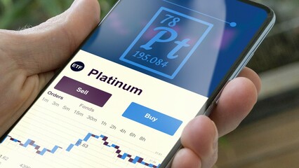 Invest in platinium ETF, an investor buys or sell an etf fund.