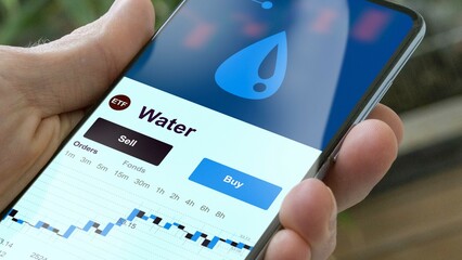 Invest in water ETF, an investor buys or sell an etf fund.